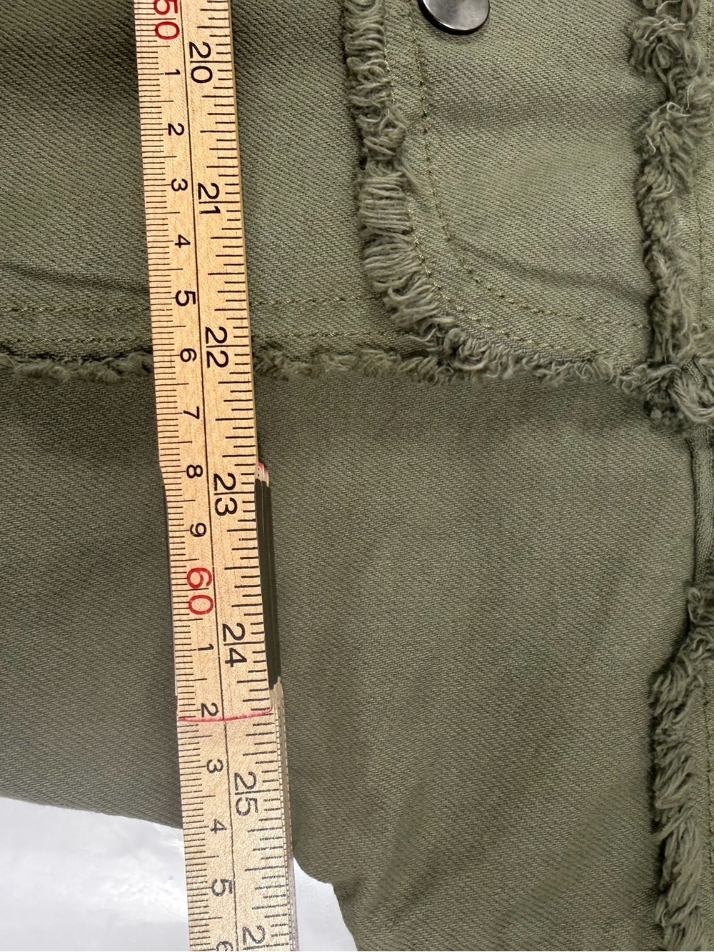 Oversized Shacket ÉLAN All You Need Is Love Olive Green Size S - Picture 9 of 14